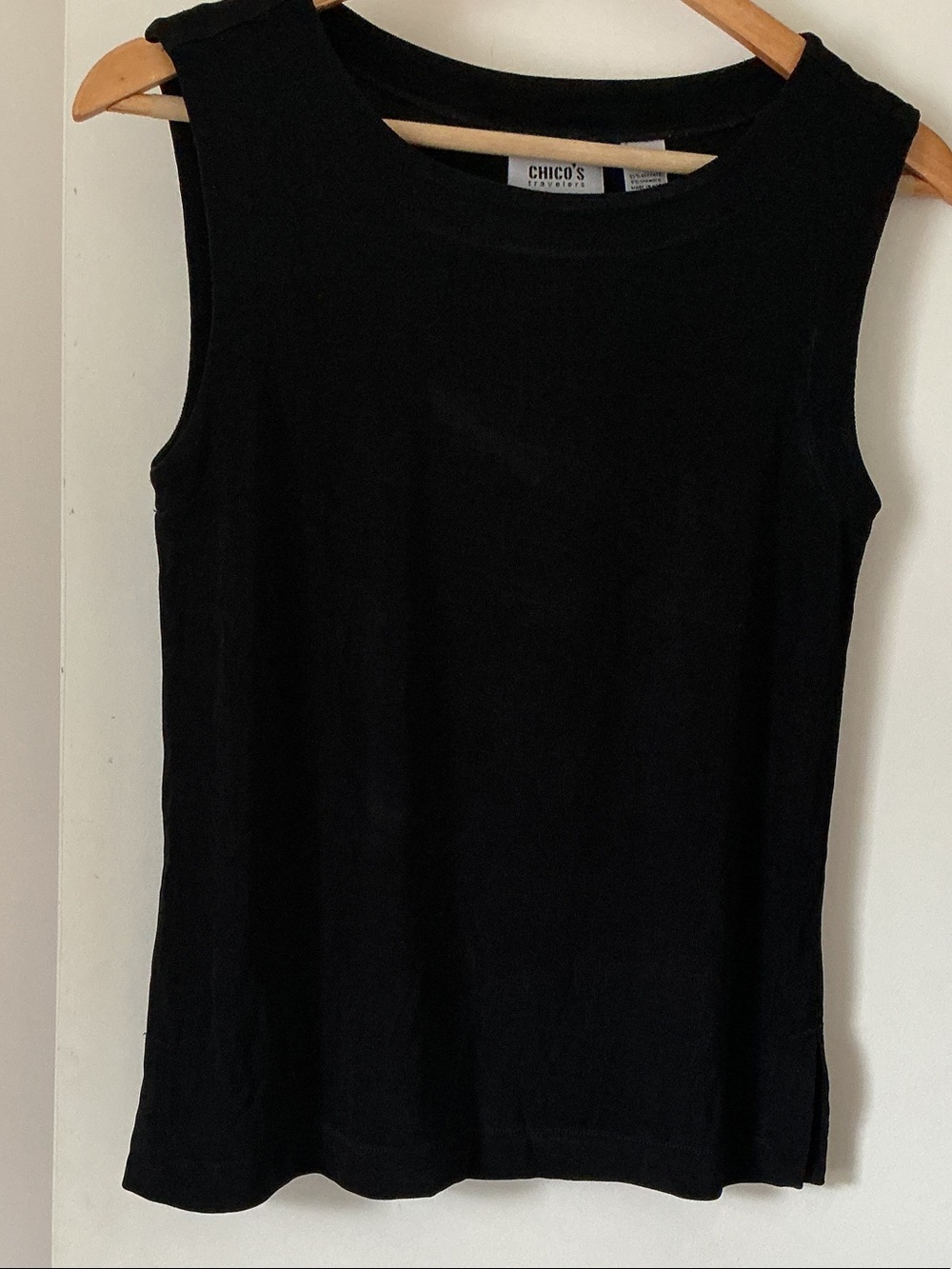 Chico's Black Sleeveless Knit Tank Top